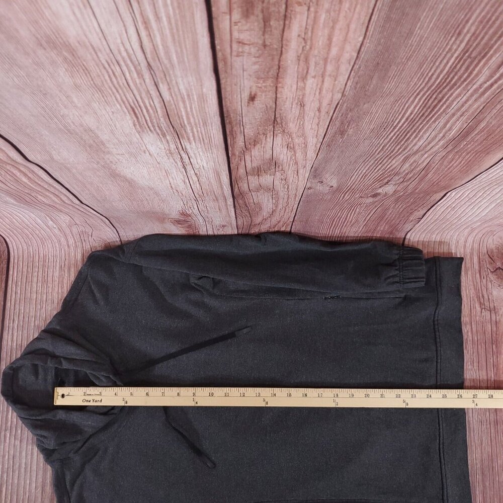 Lululemon Womens Size 6 Twisted & Tucked Long Sleeve Heathered Mod Black W3BAOS - Picture 16 of 16
